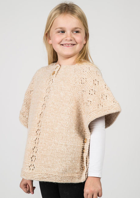 Poncho avec motif creux